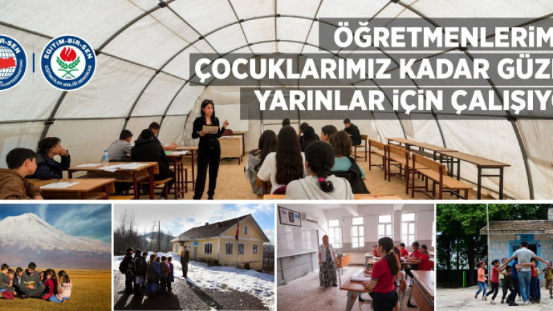 “Öğretmenlerimiz, çocuklarımız kadar güzel yarınlar için çalışıyor”