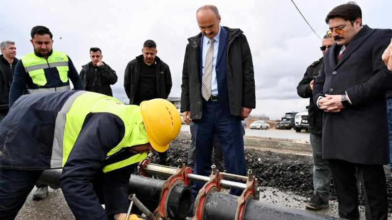 TOKİ BÖLGESİNE YENİ İÇME SUYU HATTI