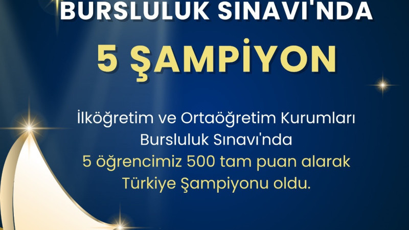 BATMAN'DAN 5 TÜRKİYE BİRİNCİSİ