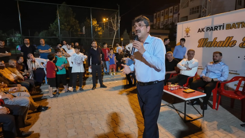 Nasıroğlu Kozluk’ta Teşkilat ve Vatandaşlarla Bir Araya Geldi