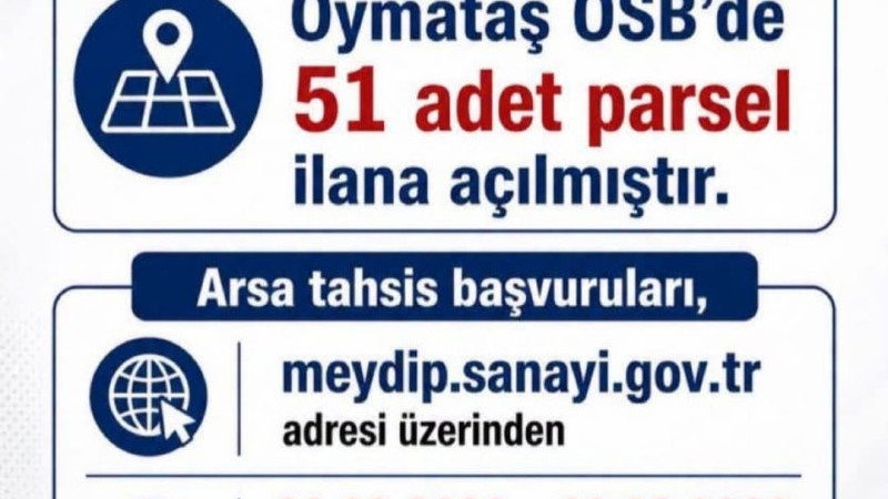 51 PARSEL TAHSİSE ÇIKTI