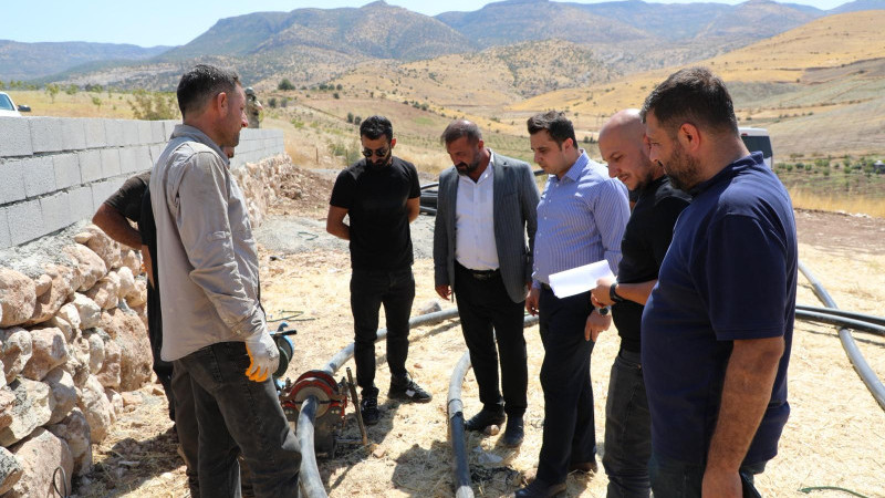 HASANKEYF'TE KÖYDES ÇALIŞMALARI İNCELENDİ