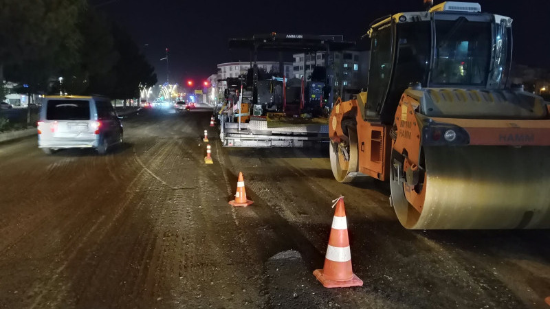 ESKİ TEKEL CADDESİ’NDE YOL ÇALIŞMALARI