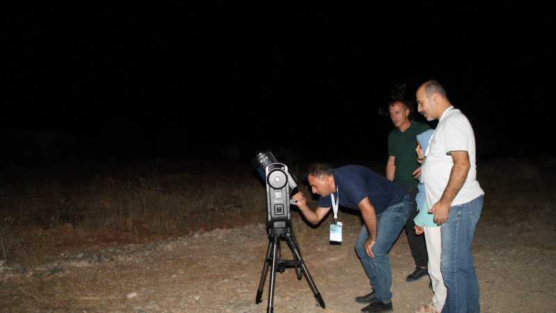 Batı Raman’da Perseid Meteor Yağmuru gözlem şenliği düzenlendi