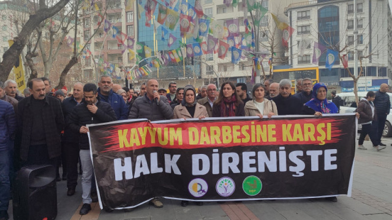 BATMAN'DA KAYYIMA KARŞI PROTESTO