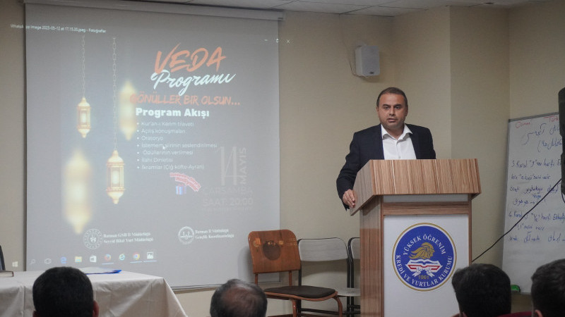 YURT’TA DUYGULANDIRAN VEDA PROGRAMI