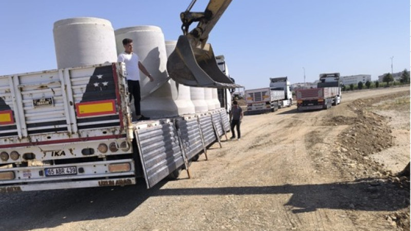 ÇEVRE YOLU İÇİN 12 BİN 600 METRELİK ALTYAPI HATTI DÖŞENİYOR