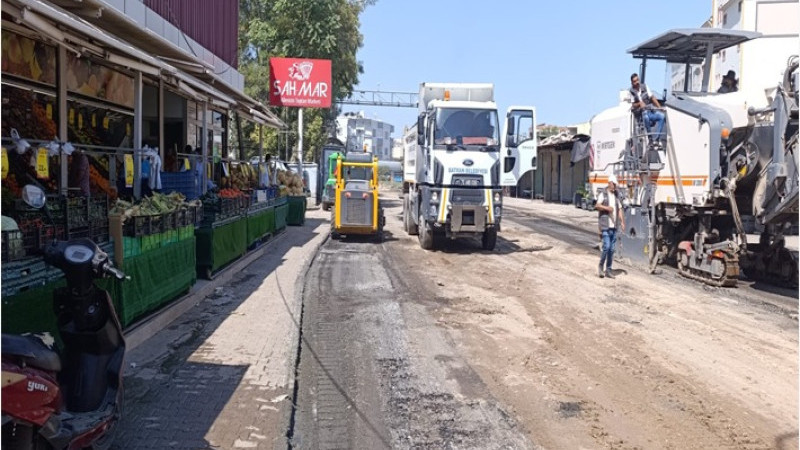 Felek Caddesinde kapsamlı asfalt çalışması tamamlandı