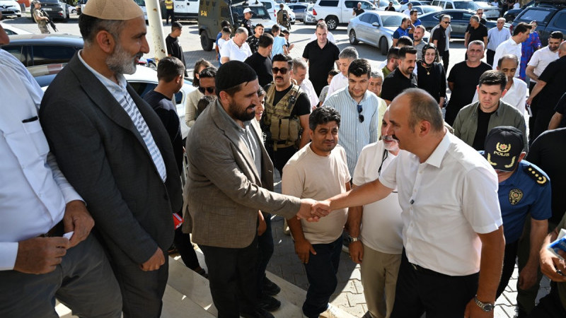 Vali Canalp, Korik mahallesi sakinleriyle bir araya geldi