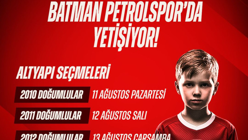 Geleceğin Yıldızları Petrolspor’da Yetişecek