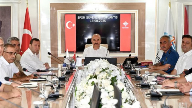 İl Spor Güvenlik Kurulu Toplantısı Vali Canalp Başkanlığında Yapıldı