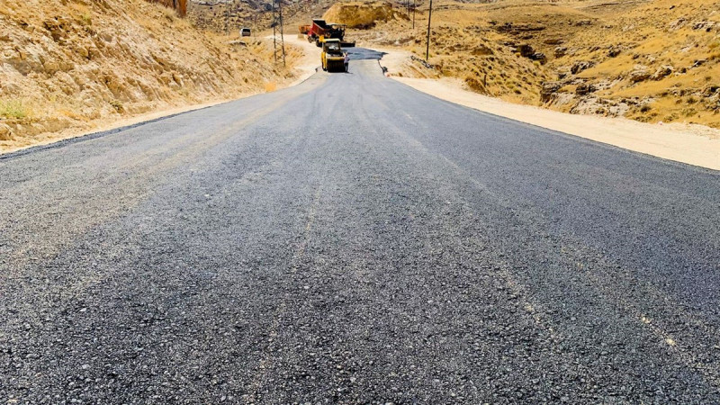 Şaab Vadisi yolunda asfalt çalışmaları tamamlandı