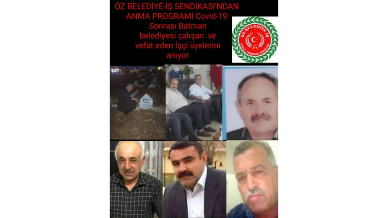 Öz Belediye-İş Sendikası, Vefat Eden Üyelerini Anıyor