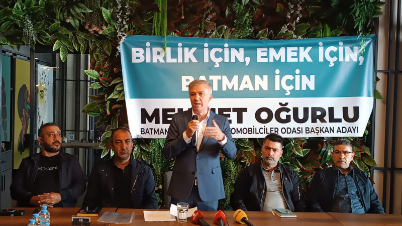 MEHMET OĞURLU, ŞOFÖRLER ODASI BAŞKANLIĞINA ADAYLIĞINI AÇIKLADI