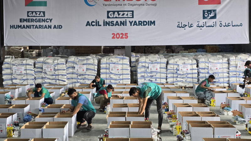 CANSUYU’NDAN GAZZE’YE 400 TON ACİL YARDIM