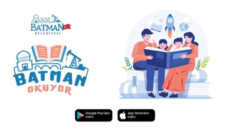 Batman Belediyesi, “Batman Okuyor” projesiyle mobil dijital kütüphane hizmetini başlatıyor