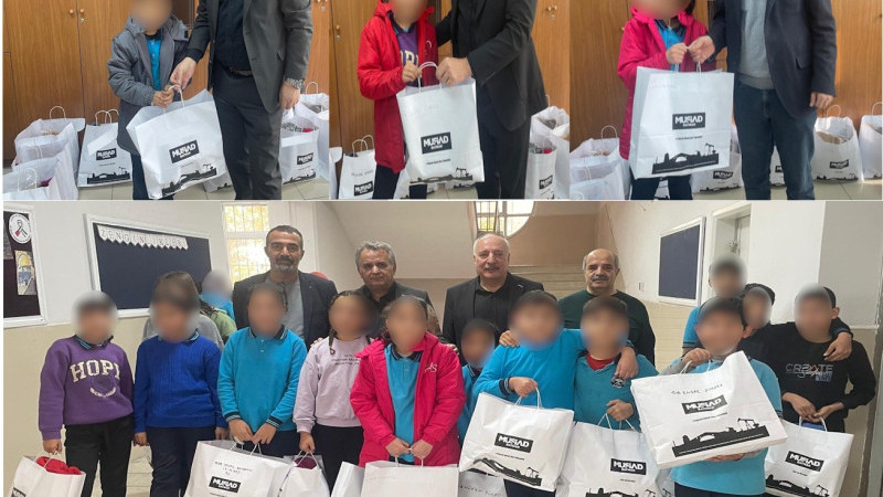 MÜSİAD Batman’dan 850 öğrenciye kışlık mont ve bot desteği