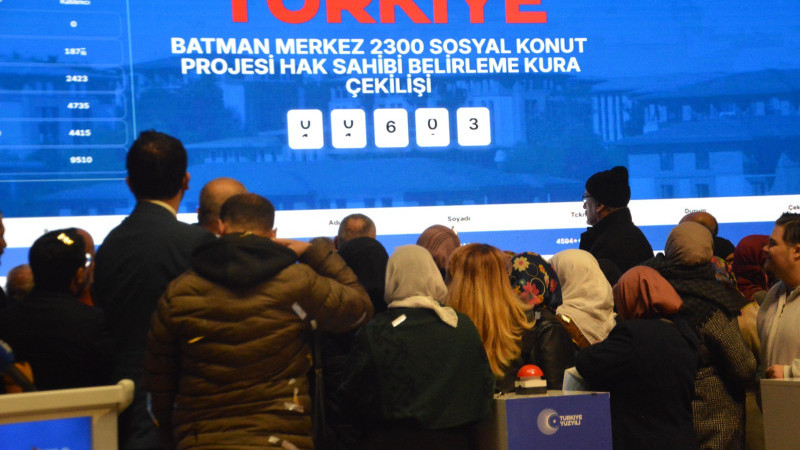 Batman’da Sosyal Konut Kura Heyecanı