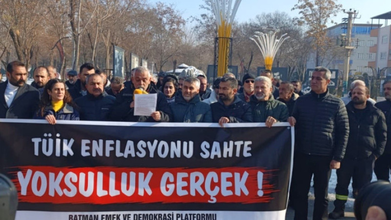 Batman’da emekçilerden ortak çağrı : “Sefalete alışmayacağız”