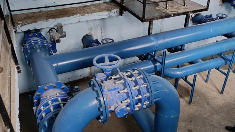 5 KİLOMETRELİK SU HATTI VE 1000 TONLUK DEPO HİZMETE ALINDI