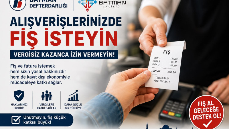 DEFTERDARLIK'TAN VATANDAŞA FİŞ ÇAĞRISI