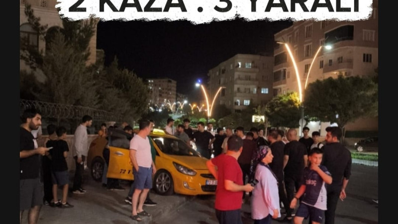 KENT MERKEZİNDE KAZALAR PEŞ PEŞE : 3 YARALI